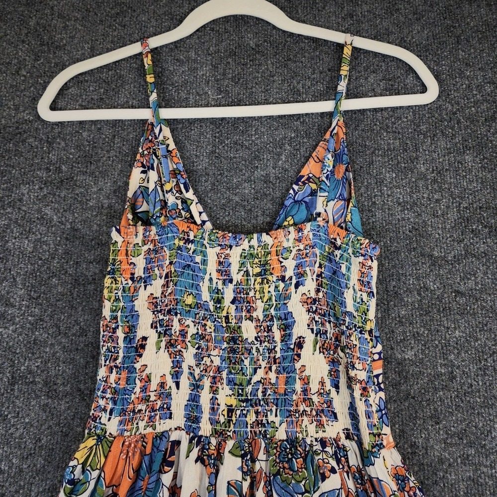 Angie Women Boho Prairie Cottagecore Festival Tiered Maxi Dress Rayon Size S NWT - Picture 7 of 13